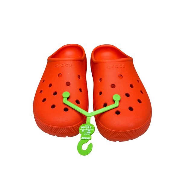 CROCS Shoes - NEW Crocs  Classic Low Profile Clogs in Lava, Size 6/M 8/W NWOB